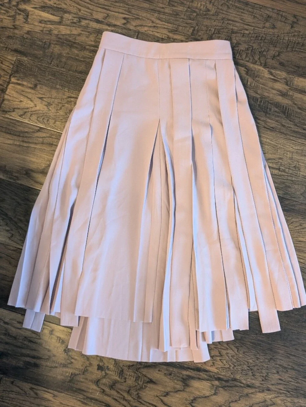 Pleated Midi Skirt in Light Purple